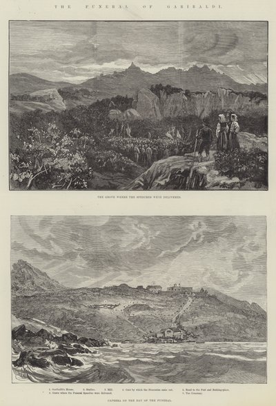 De begrafenis van Garibaldi door Frank Dadd